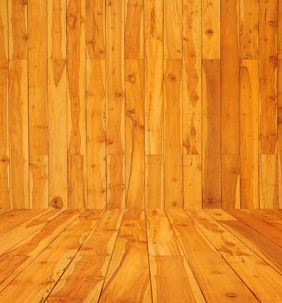 Panel és a padló fából készült ággyal — Stock Fotó