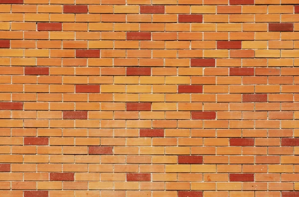 Oranžová cihlová zeď — Stock fotografie