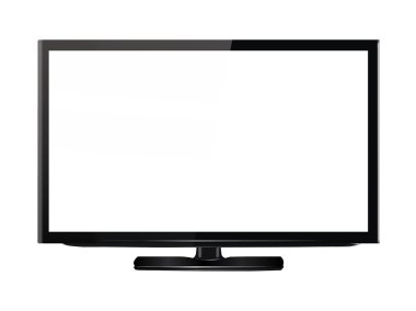 High definition LED TV clipart
