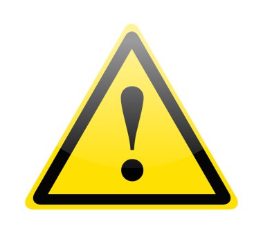 Danger warning sign clipart