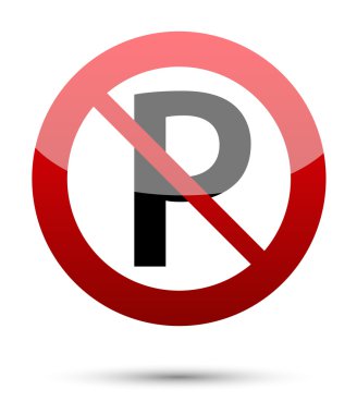 No parking sign clipart