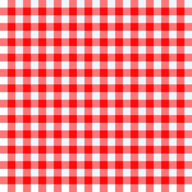 Red and white tablecloth clipart