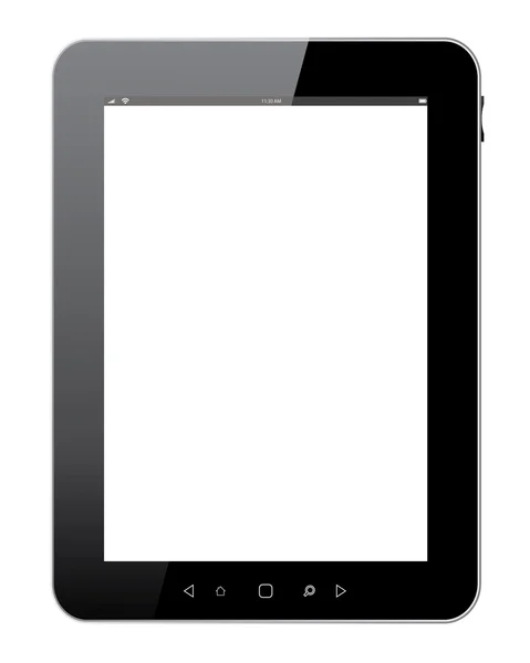 Zwarte tablet-pc — Stockvector