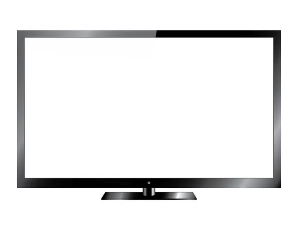 Silver Led or Lcd TV — Stock Vector