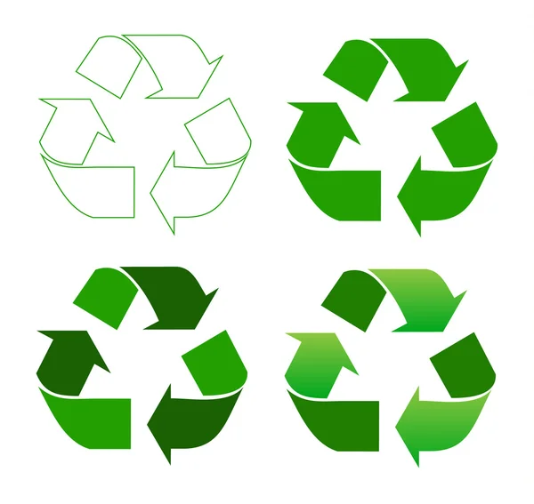Signo de reciclaje — Vector de stock