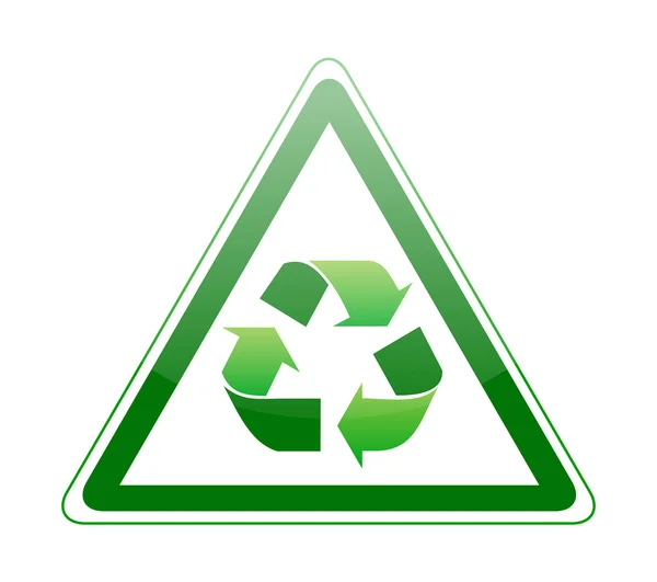 Cartel de reciclaje en fondo blanco — Vector de stock