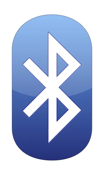 Ícone Bluetooth isolado no branco — Vetor de Stock