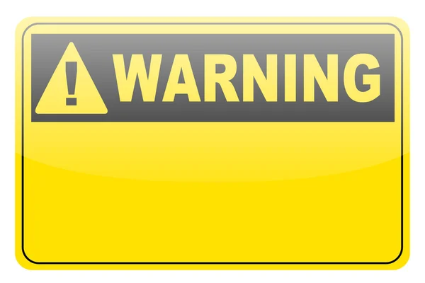 Blank warning lable — Stock Vector