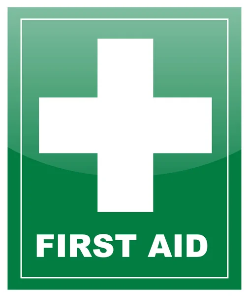 Etykieta pierwszej pomocy — Wektor stockowy