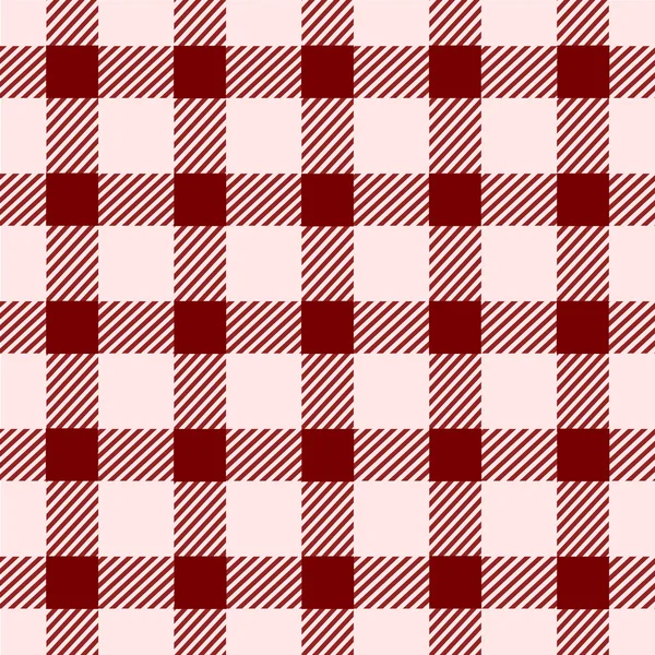 Rotes quadratisches Vintage nahtloses Muster — Stockvektor