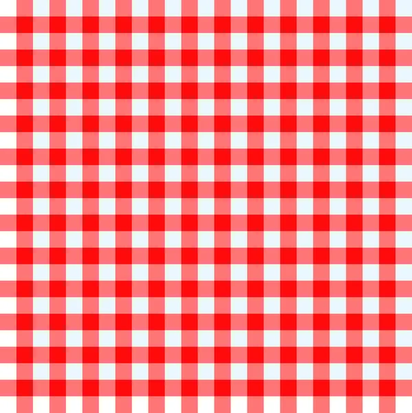Red and white tablecloth — Stock Vector