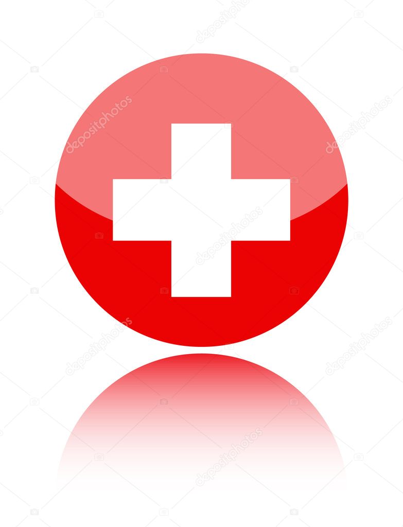 First aid medical sign
