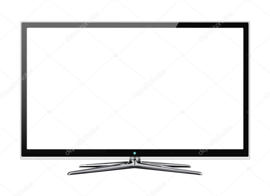 Frontal view of widescreen lcd or lcd monitor