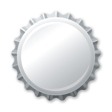 Silver bottle cap clipart