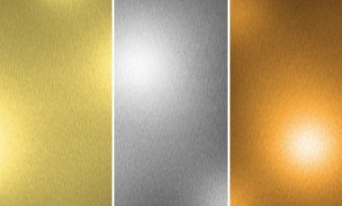 Gold Silver Bronze texture clipart