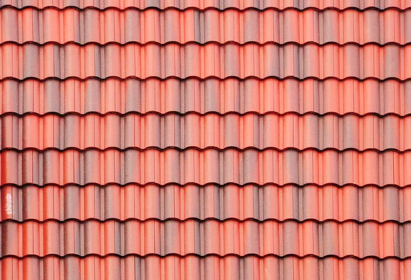 Närbild av röda tak — Stockfoto
