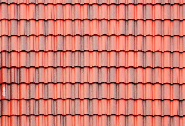 Close up of red roof
