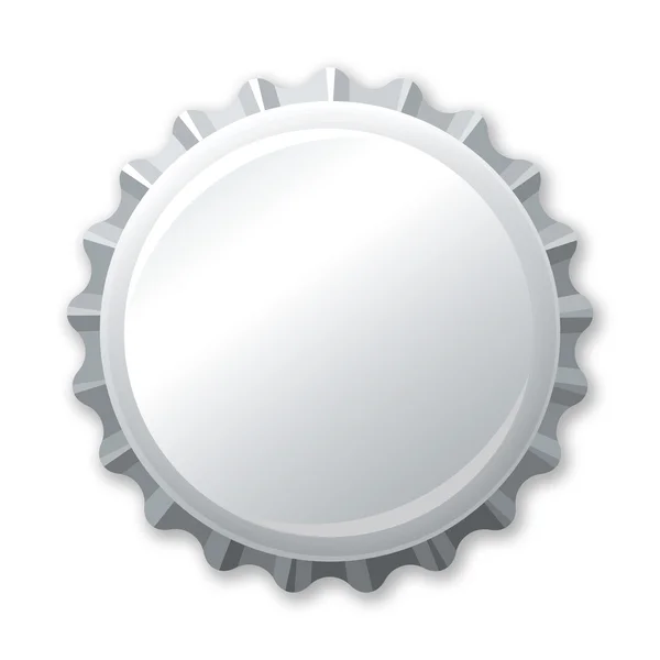 Silver bottle cap — Stock Photo, Image