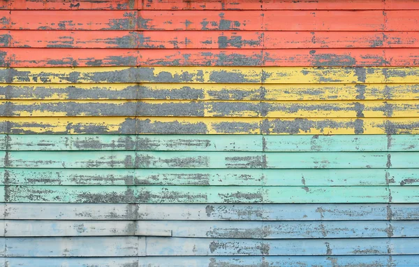 Vintage colorful wooden wall — Stock Photo, Image
