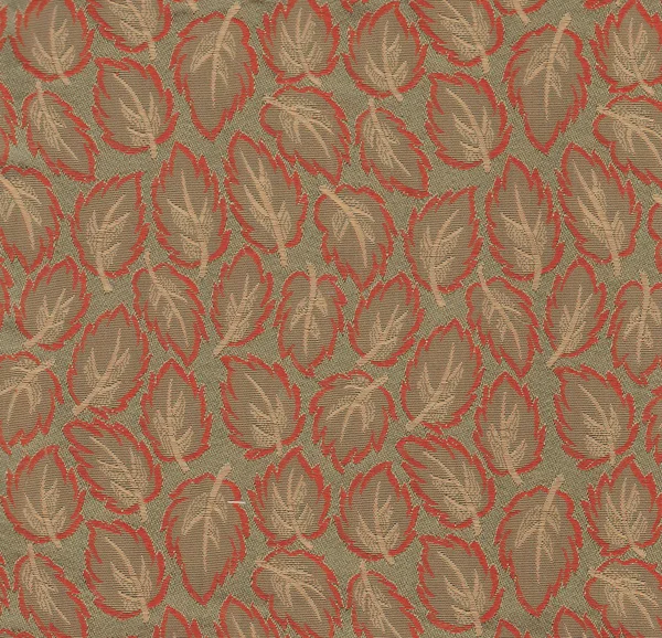 Leaf texture on fabric — Stock Photo, Image