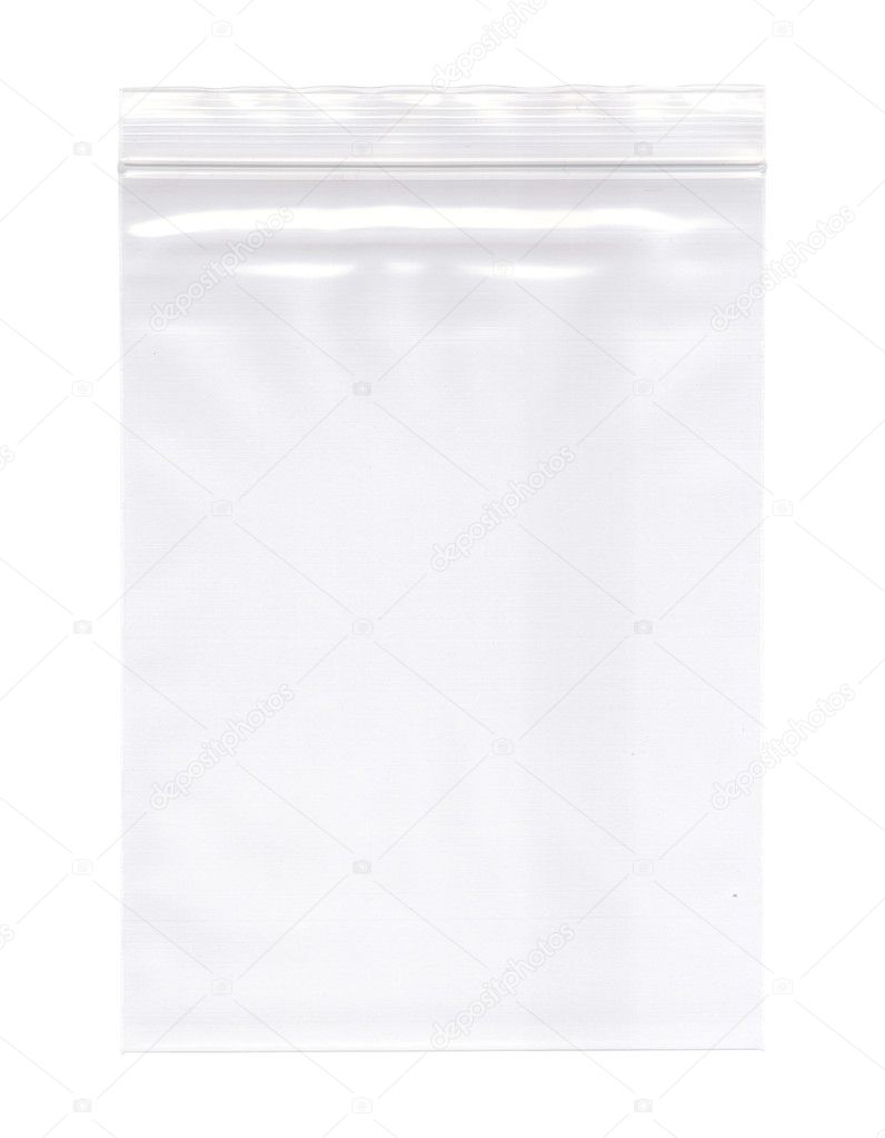 Zipper plastic transparent bag