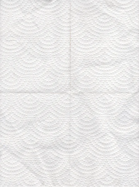 Textura de papel de tecido branco dobrável em quatro — Fotografia de Stock