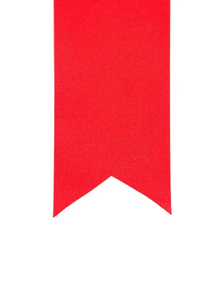 Detailní záběr červenou stužku — Stock fotografie