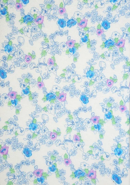 Floral Fabric Texture — Stock Photo, Image
