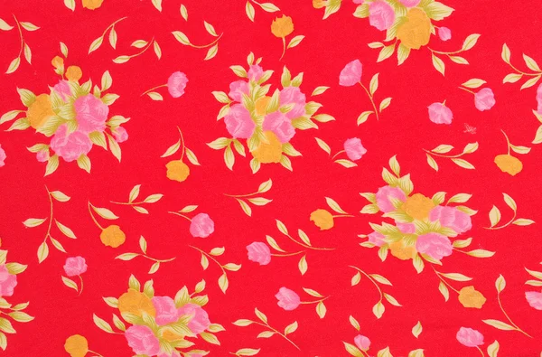 Floral Fabric Texture Background — Stock Photo, Image