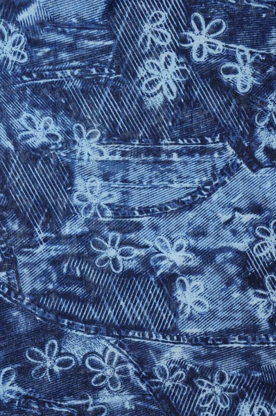 Tekstura tkanina kwiatowy — Zdjęcie stockowe