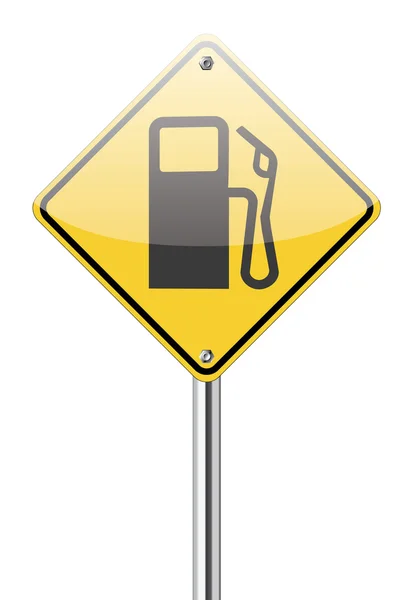 Tankstellenschild — Stockvektor