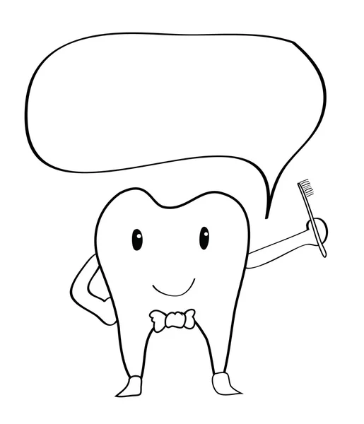 Рисунок зубов — стоковый вектор