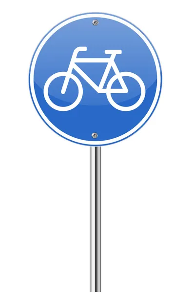 Bicycle lane sign — Stock Vector