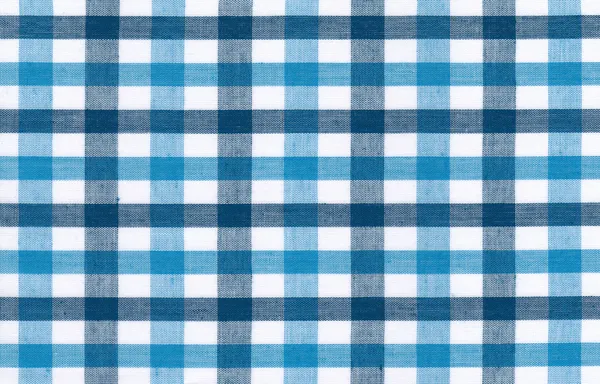 Blauw en wit tafellaken — Stockfoto