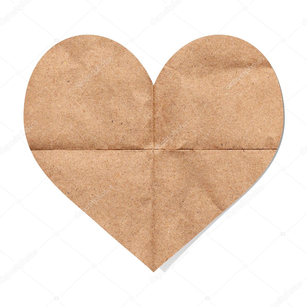 Paper craft heart shape