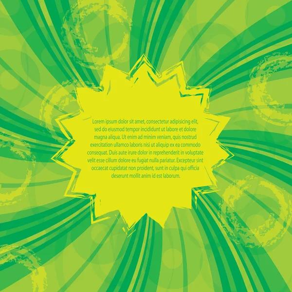 Vert jaune fond abstrait — Image vectorielle