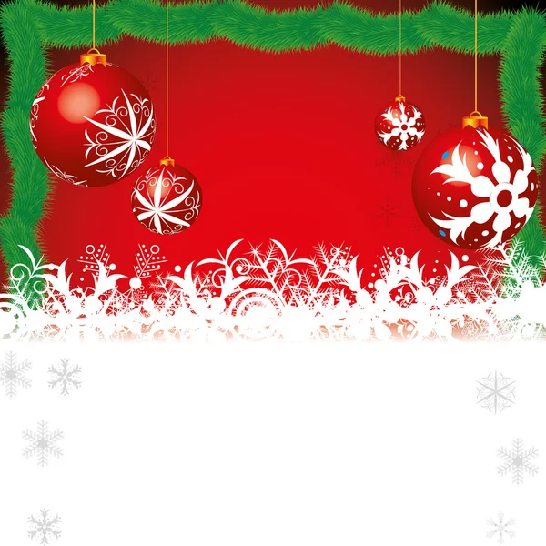 Abstract winter Kerst achtergrond — Stockvector