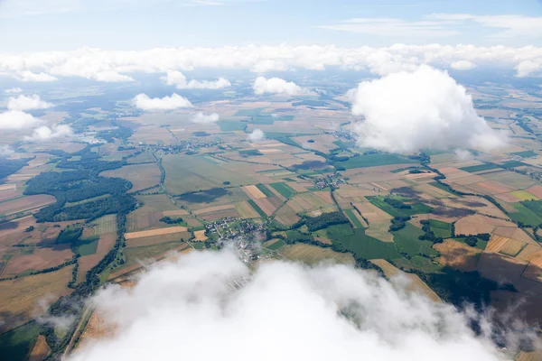 Vista aérea del paisaje del pueblo —  Fotos de Stock