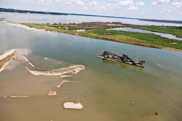 Stock image Aerial view of lake landscape