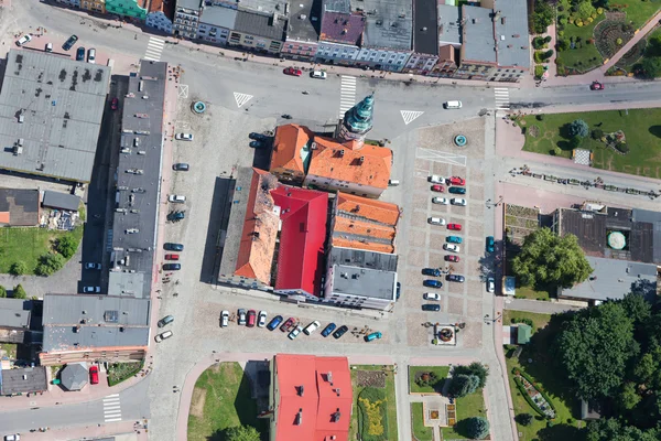 Luftaufnahme des Stadtzentrums — Stockfoto