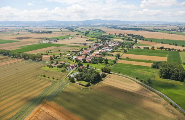 Luchtfoto van Tsjechische landschap — Stockfoto