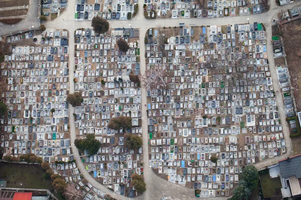 Città cimitero vista aerea — Foto Stock