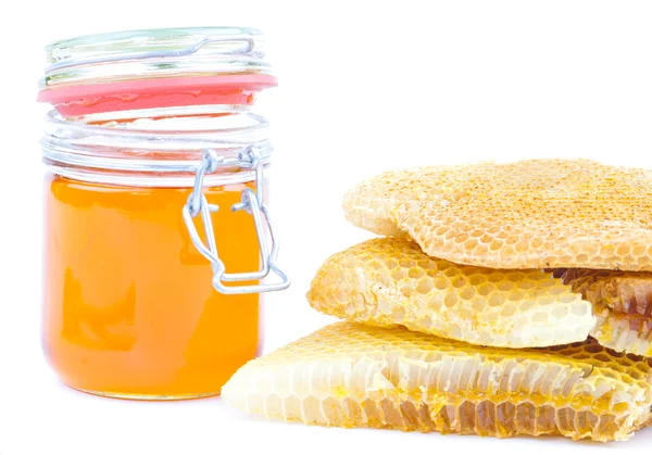 Honey jar — Stock Photo, Image