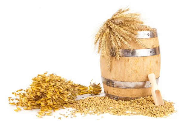 Raccolta botte di grano — Foto Stock