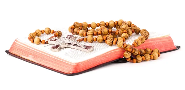 Rosary and book — Stock Photo, Image