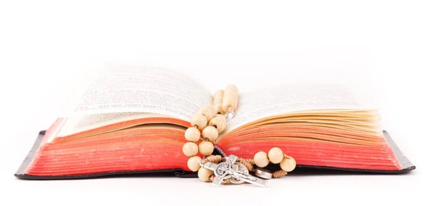 Rosary and book — Stock Photo, Image