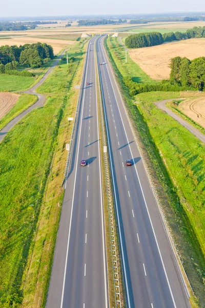 stock image Aerial view of highway