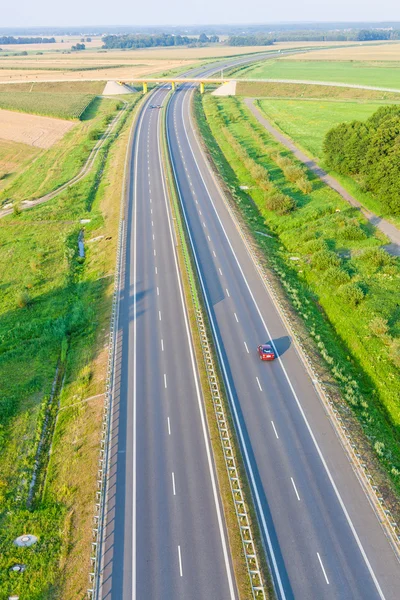 stock image Aerial view of highway