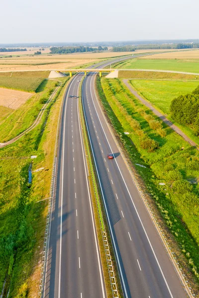 stock image Aerial view of highway