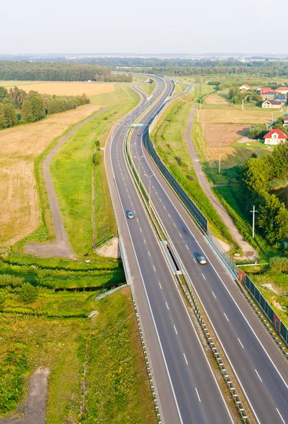 stock image Aerial view of highway